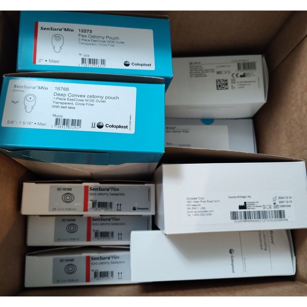 Ostomy Supplies Lot Coloplast 10105 12273 16766 Strip Paste Stoma Powder Wipes